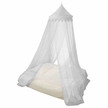 Witte deco klamboe 1 persoons